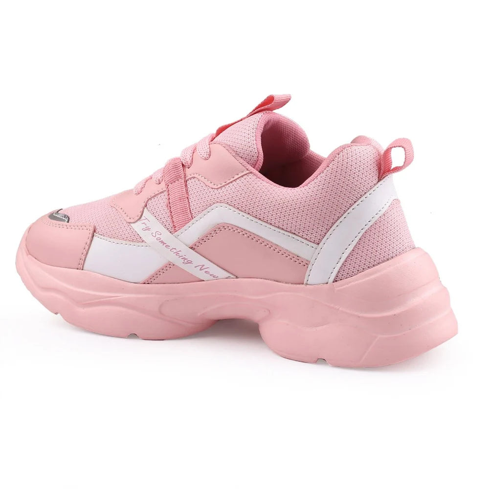 Printed Casual Wear 1408 Canvas Pink Women Shoe
