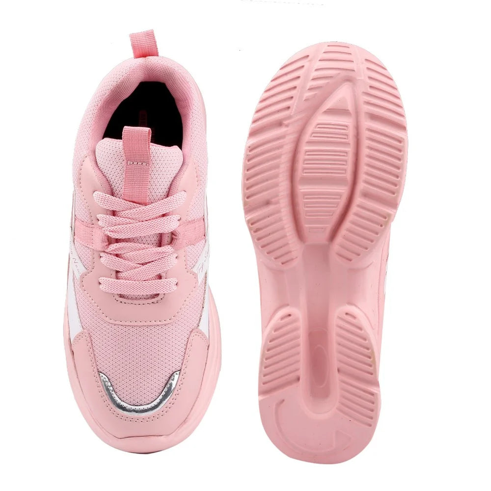 Printed Casual Wear 1408 Canvas Pink Women Shoe
