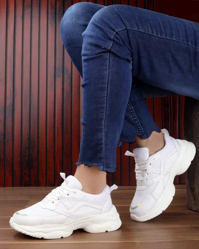 Printed Casual Wear 1408 Canvas Black Women Shoe