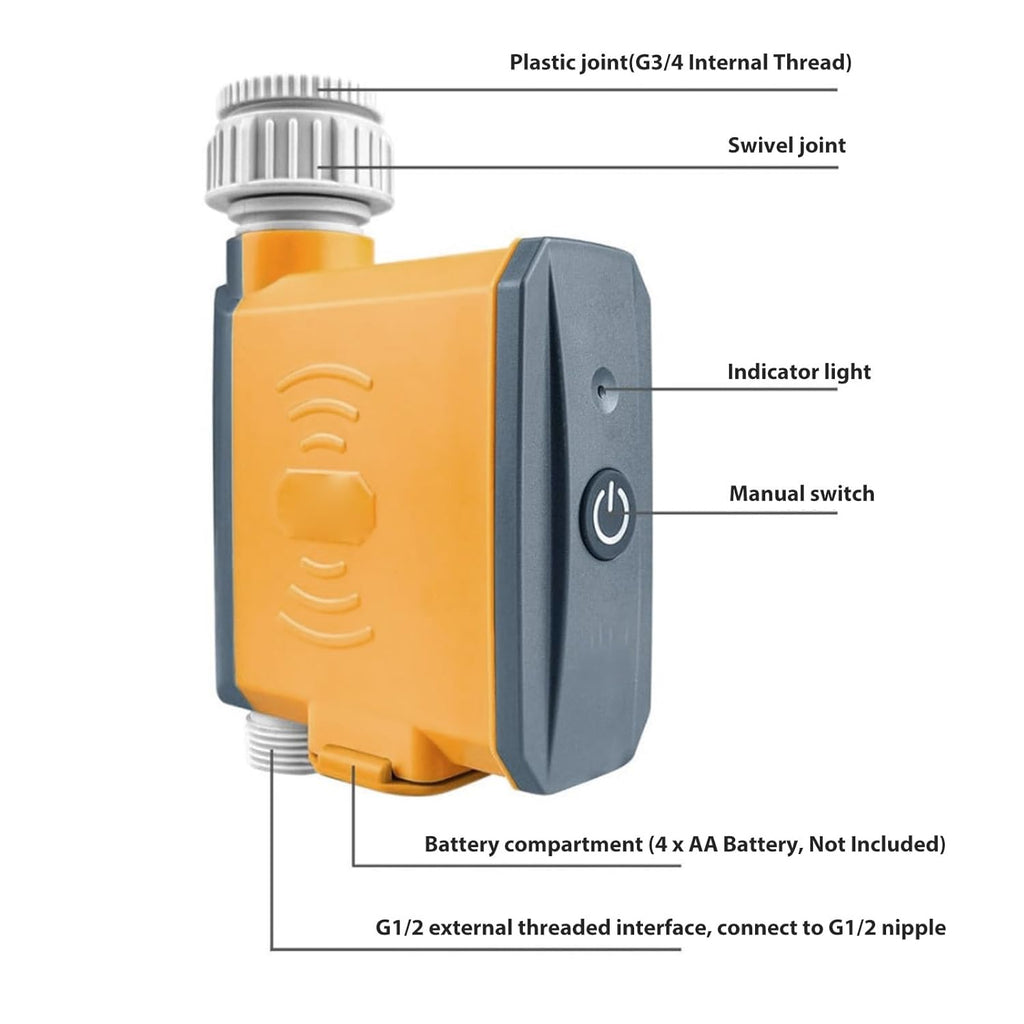 Smart Garden Hose With Wi-Fi Water Timer