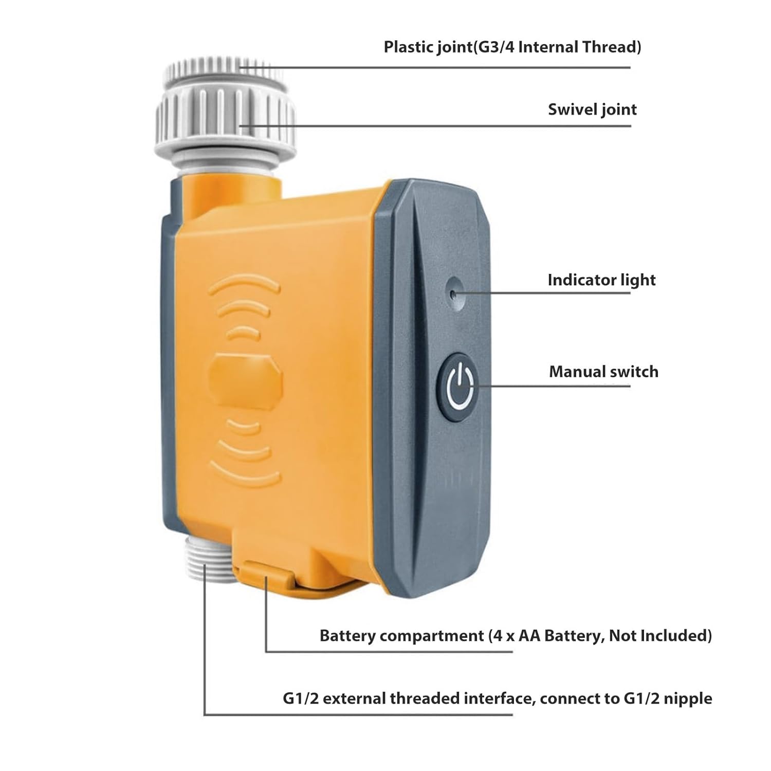 Smart Garden Hose With Wi-Fi Water Timer