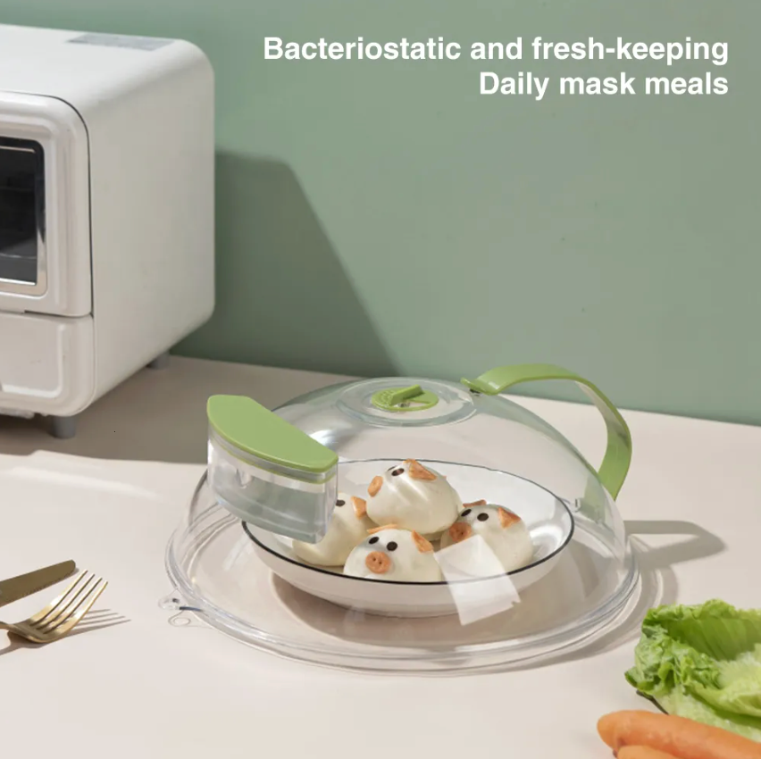 Ventilated Steam-Release Microwave Cover