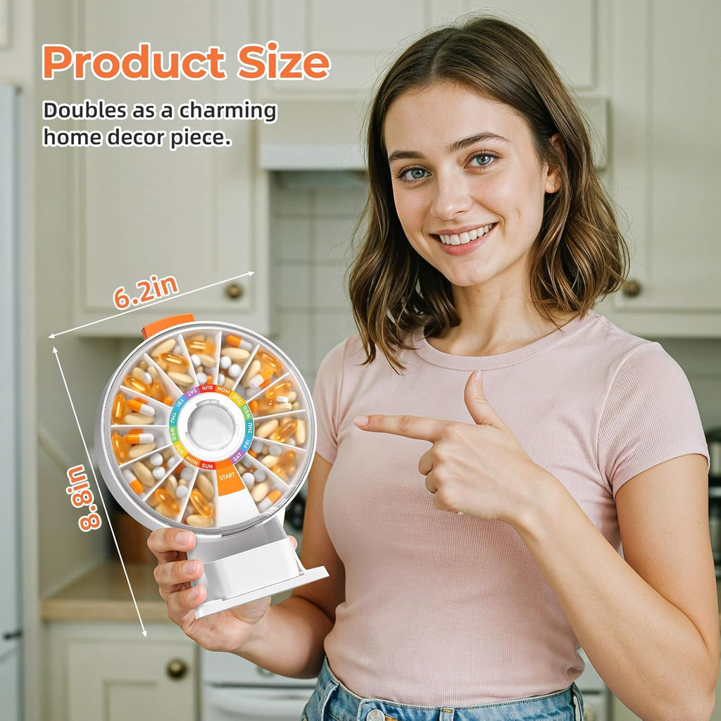 Wall-Mounted Pill Dispenser Organizer