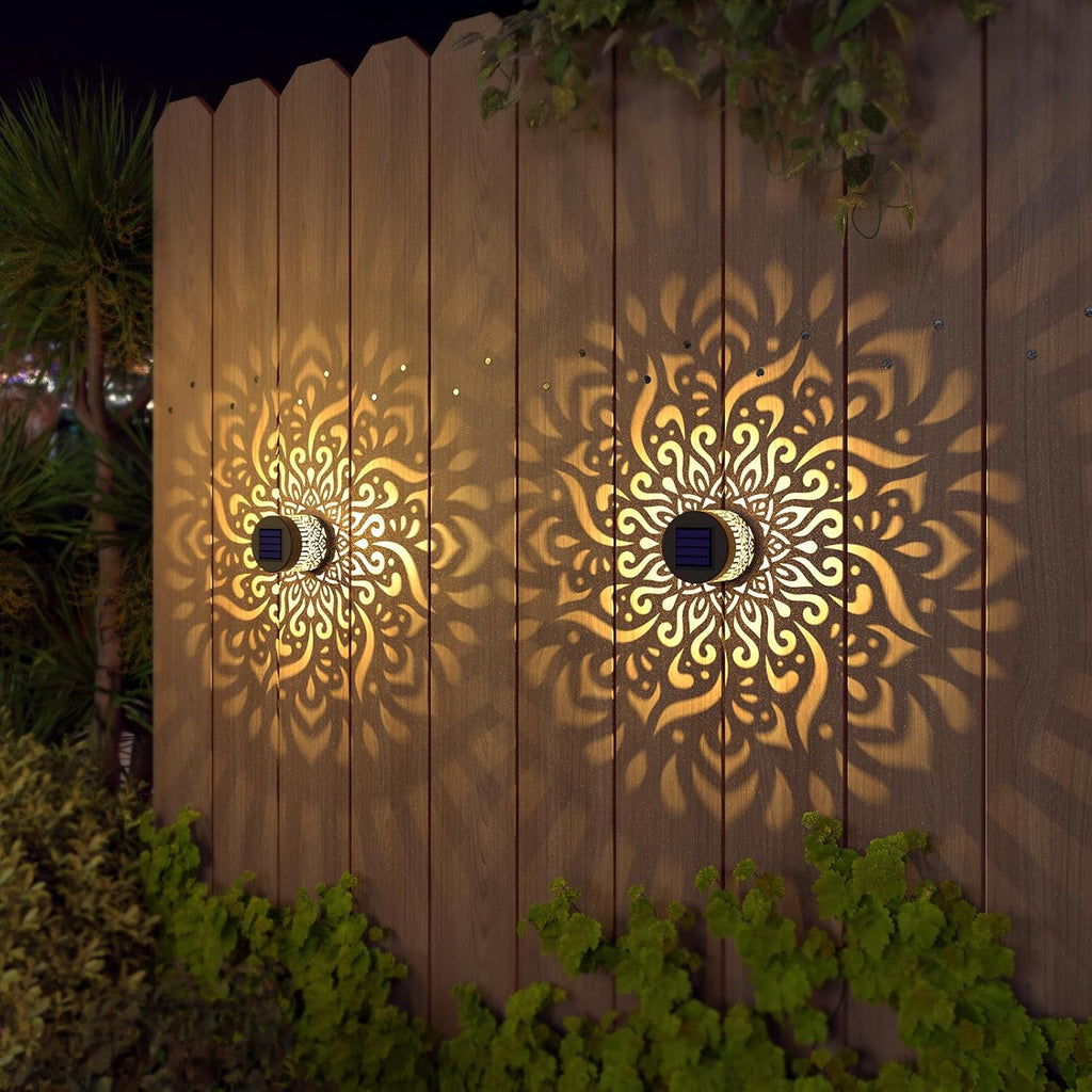 LED Solar Hollow Wall Light