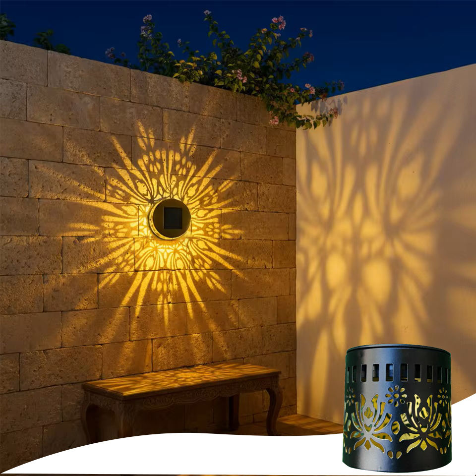 LED Solar Hollow Wall Light