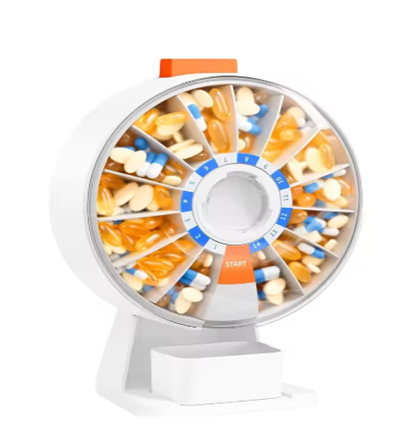 Wall-Mounted Pill Dispenser Organizer