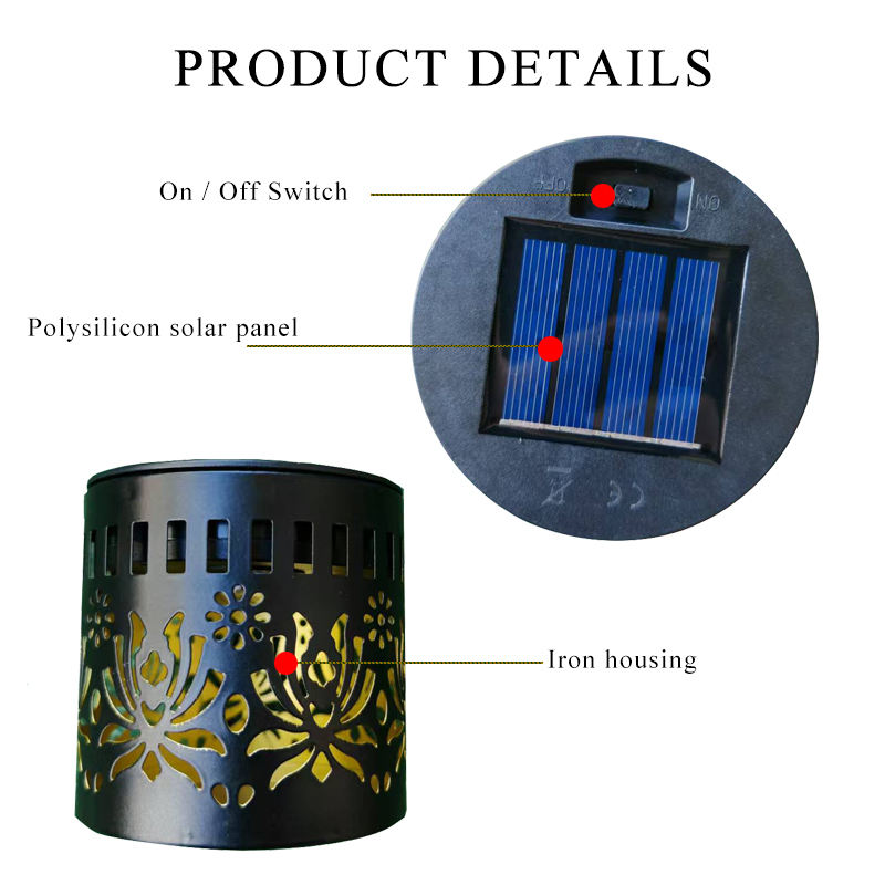 LED Solar Hollow Wall Light