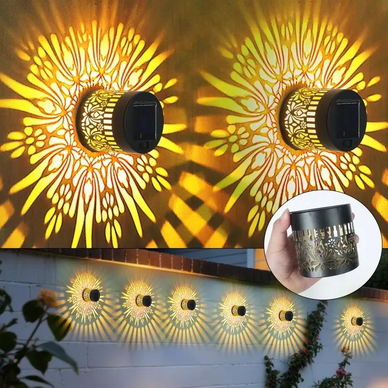 LED Solar Hollow Wall Light