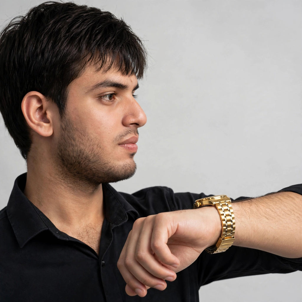 Fossil Square Watch | Stainless Steel Quartz Day & Date For Men