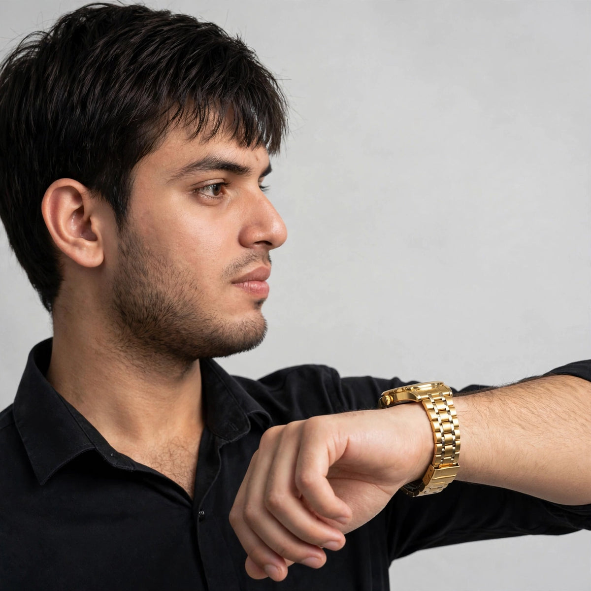 Fossil Square Watch | Stainless Steel Quartz Day & Date For Men