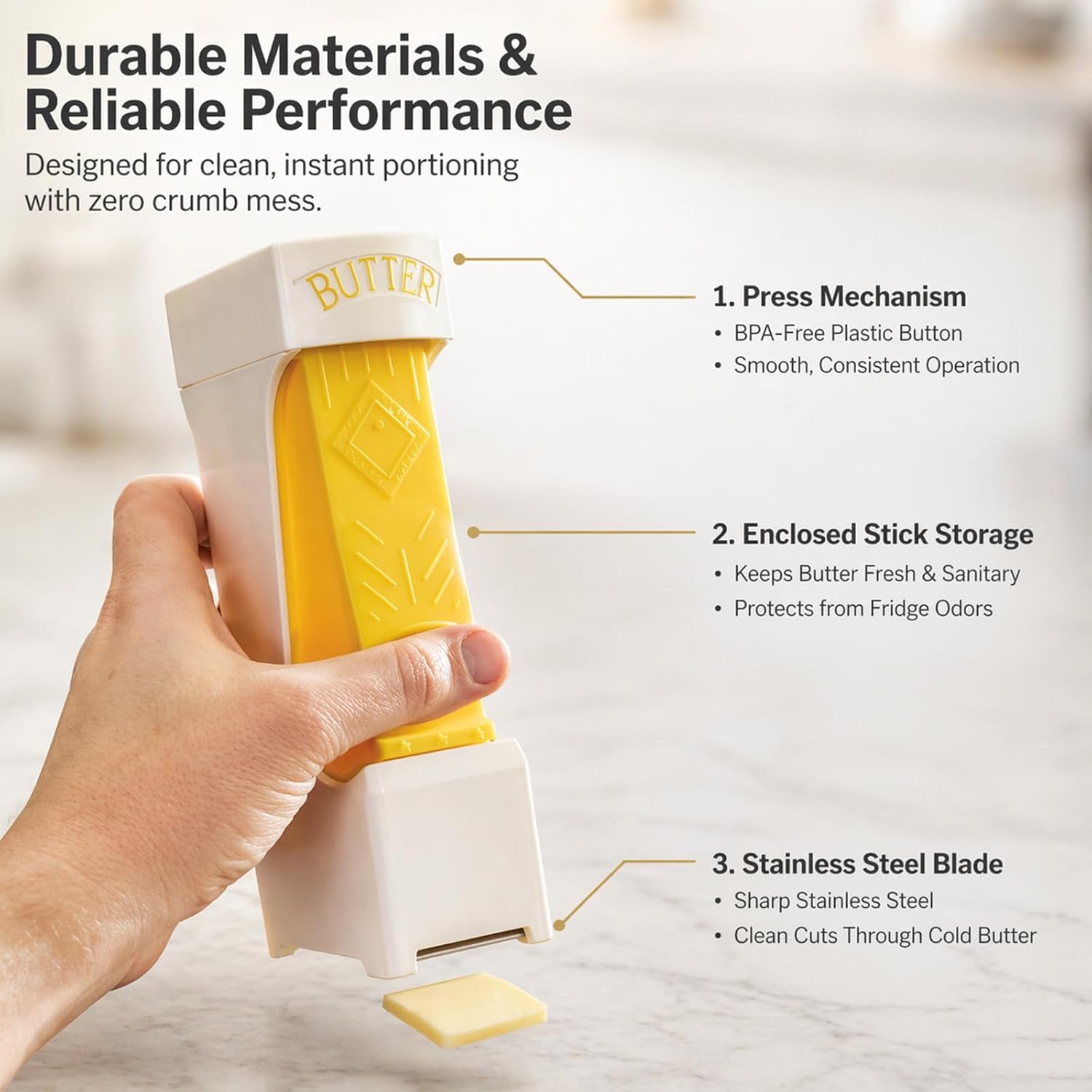 One Click Butter Cutter