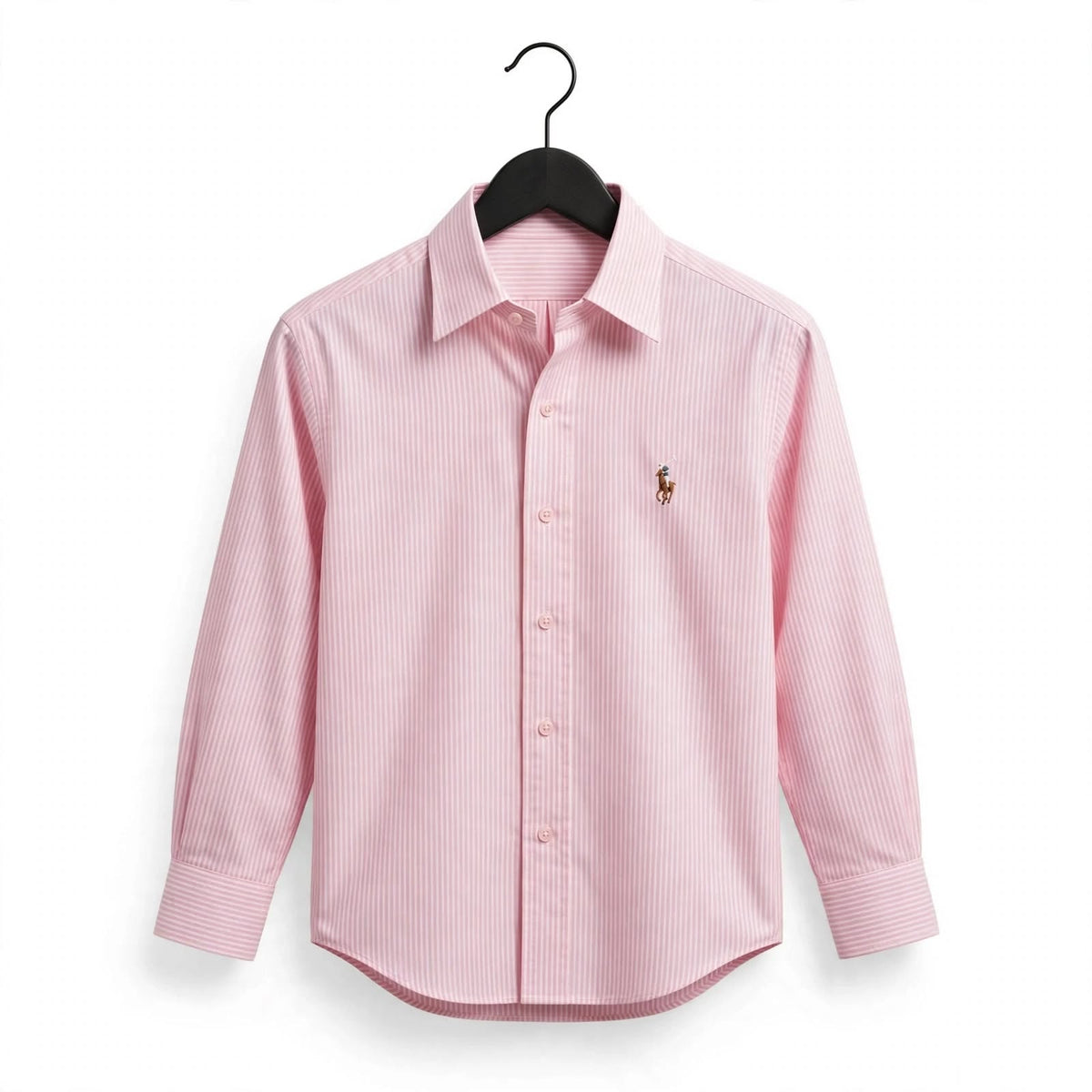 US Polo Striped Cotton Shirt – Regular Fit Full Sleeve Button-Down For Men