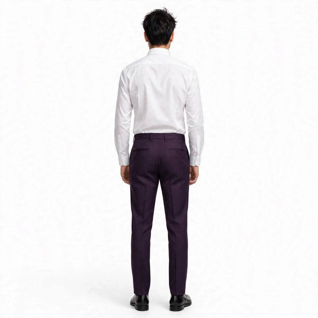 Formal Pants – Cotton Lycra Regular Fit Plain Trousers For Men