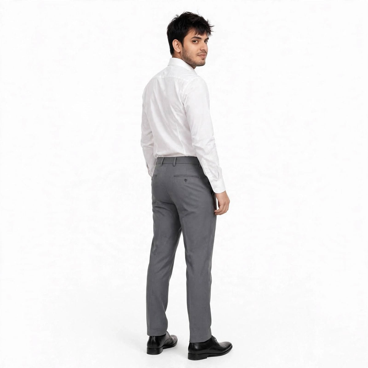 PV Formal Trouser – Polyester Regular Fit Medium Rise Plain Pants For Men