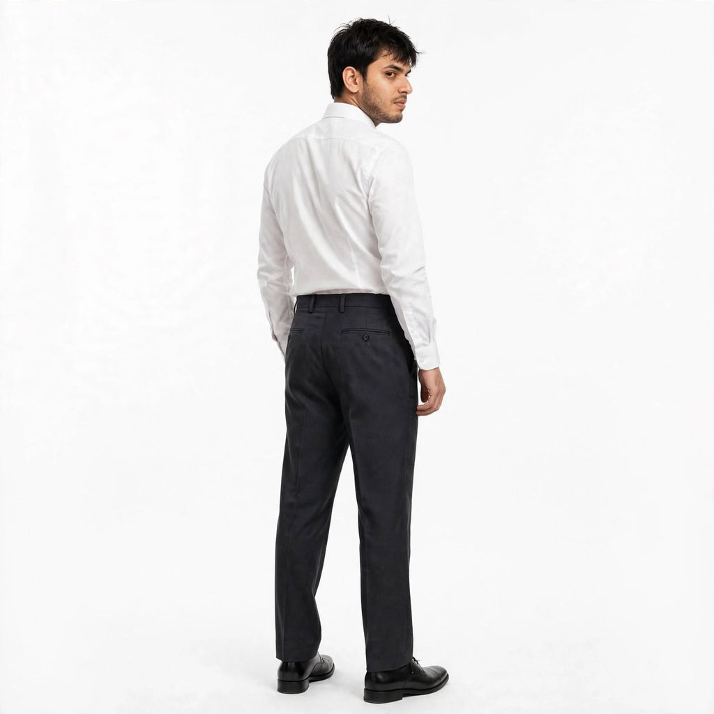 PV Formal Trouser – Polyester Regular Fit Medium Rise Plain Pants For Men