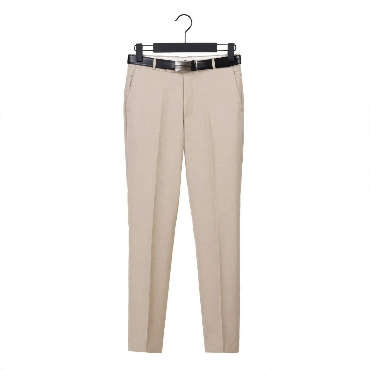 Flat Front Formal Trouser – Cotton Blend Regular Fit Mid Rise For Men