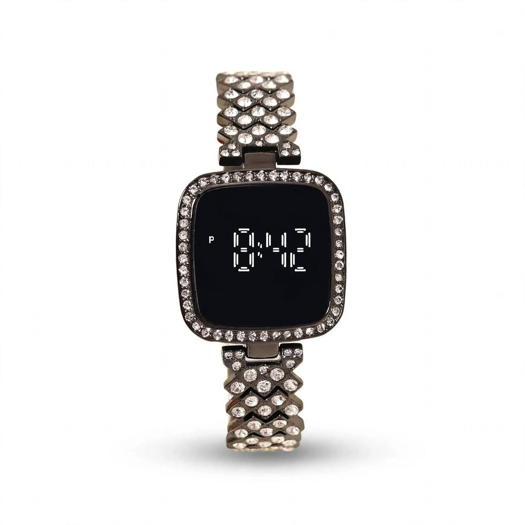 Titan Wo Analog-Digital Watch | Square Dial with Stainless Steel Strap For Women
