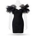 Wo Cotton Dress | Ruffle Sleeve Short Dress For Women