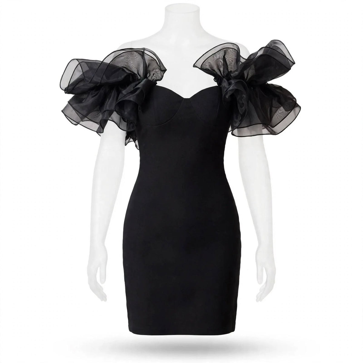 Wo Cotton Dress | Ruffle Sleeve Short Dress For Women