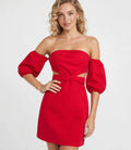 Wo Off Shoulder Dress | Puff Sleeve Short Dress For Women