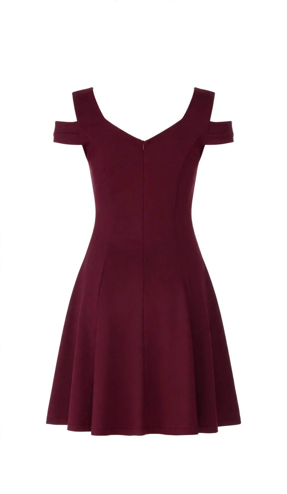 Wo Polyester Dress | Cold Shoulder Short Dress For Women
