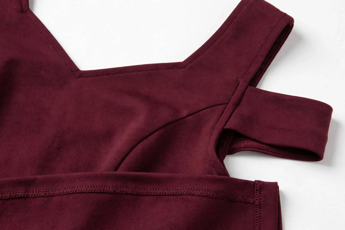 Wo Polyester Dress | Cold Shoulder Short Dress For Women