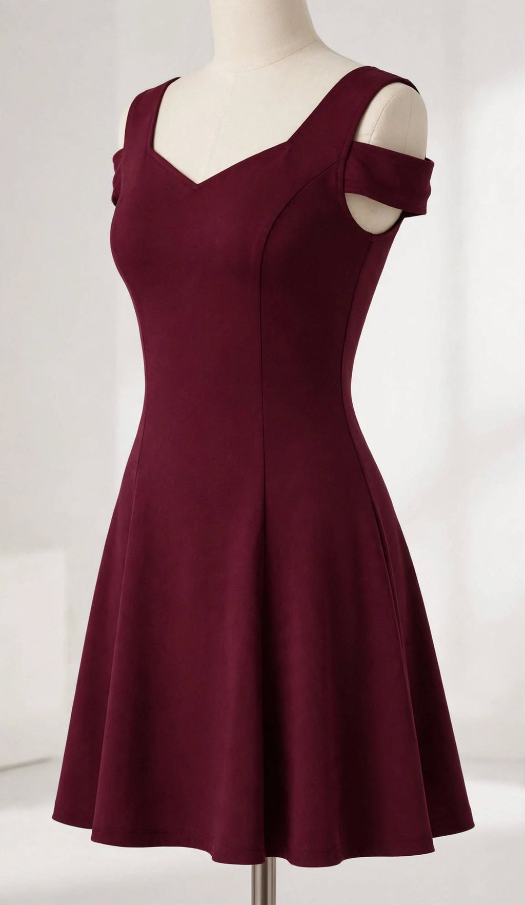 Wo Polyester Dress | Cold Shoulder Short Dress For Women