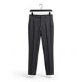 Flat Front Formal Trouser – Cotton Blend Regular Fit Mid Rise For Men