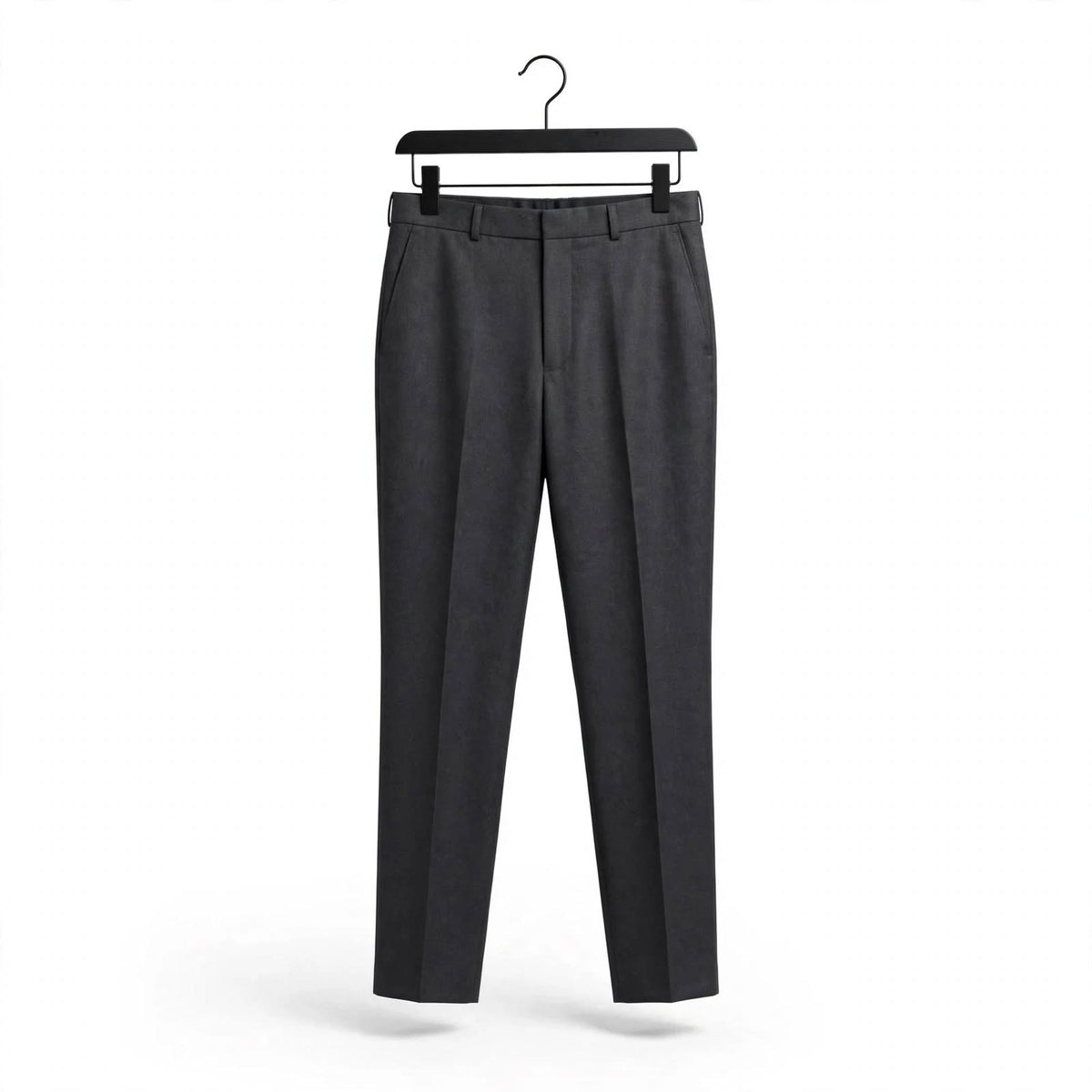 Flat Front Formal Trouser – Cotton Blend Regular Fit Mid Rise For Men