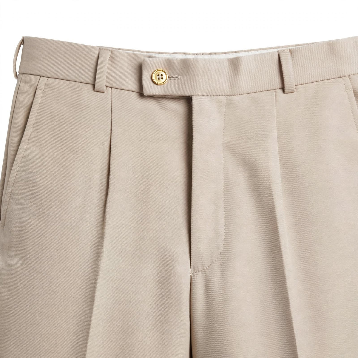 Flat Front Formal Trouser – Cotton Blend Regular Fit Mid Rise For Men