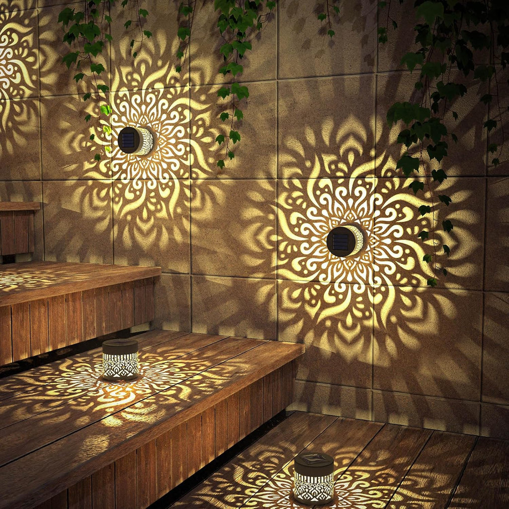 LED Solar Hollow Wall Light
