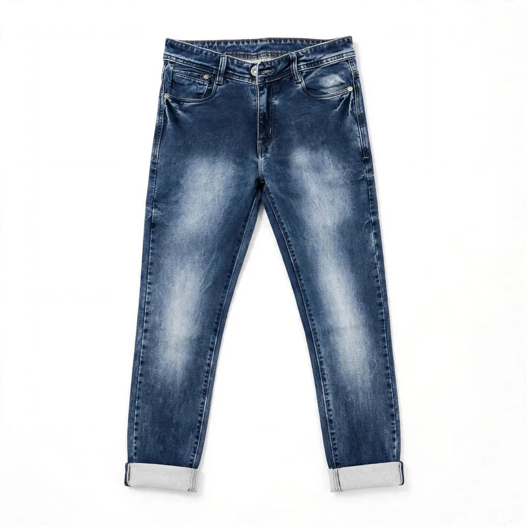 Cotton Jeans | Comfortable Faded Casual Denim For Men