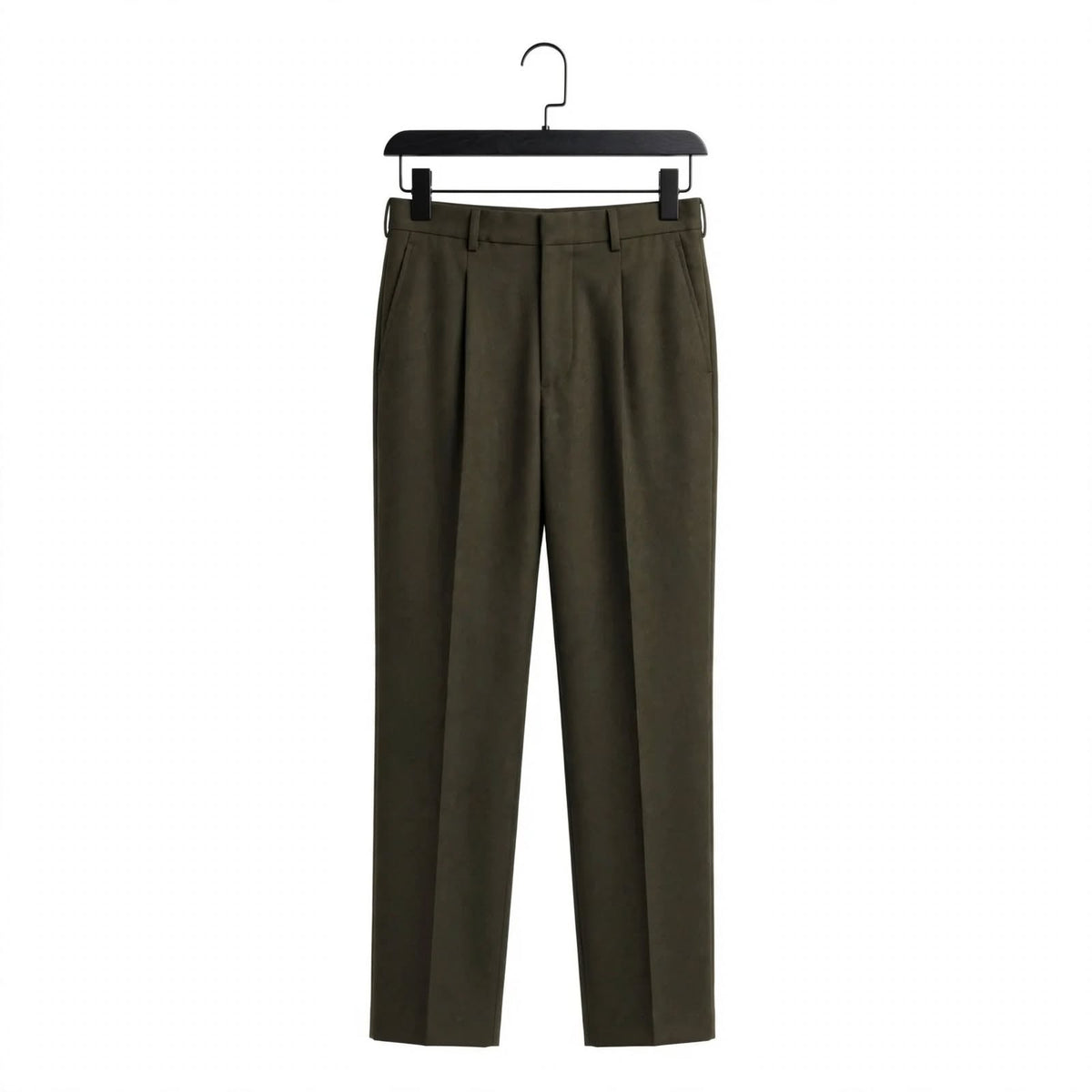 Regular Fit Formal Trouser – Cotton Lycra Single Pleated Tailored Pants For Men