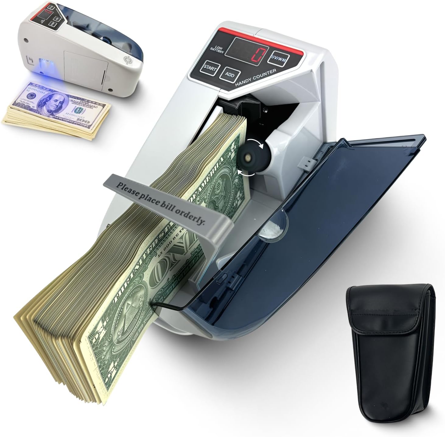 Mini Money Counting Machine With Fake Note Detector