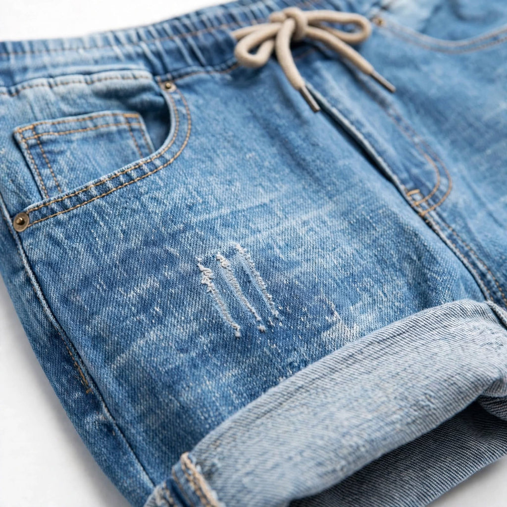 Cotton Narrow Fit Denim Jeans – Faded Casual Wear For Men