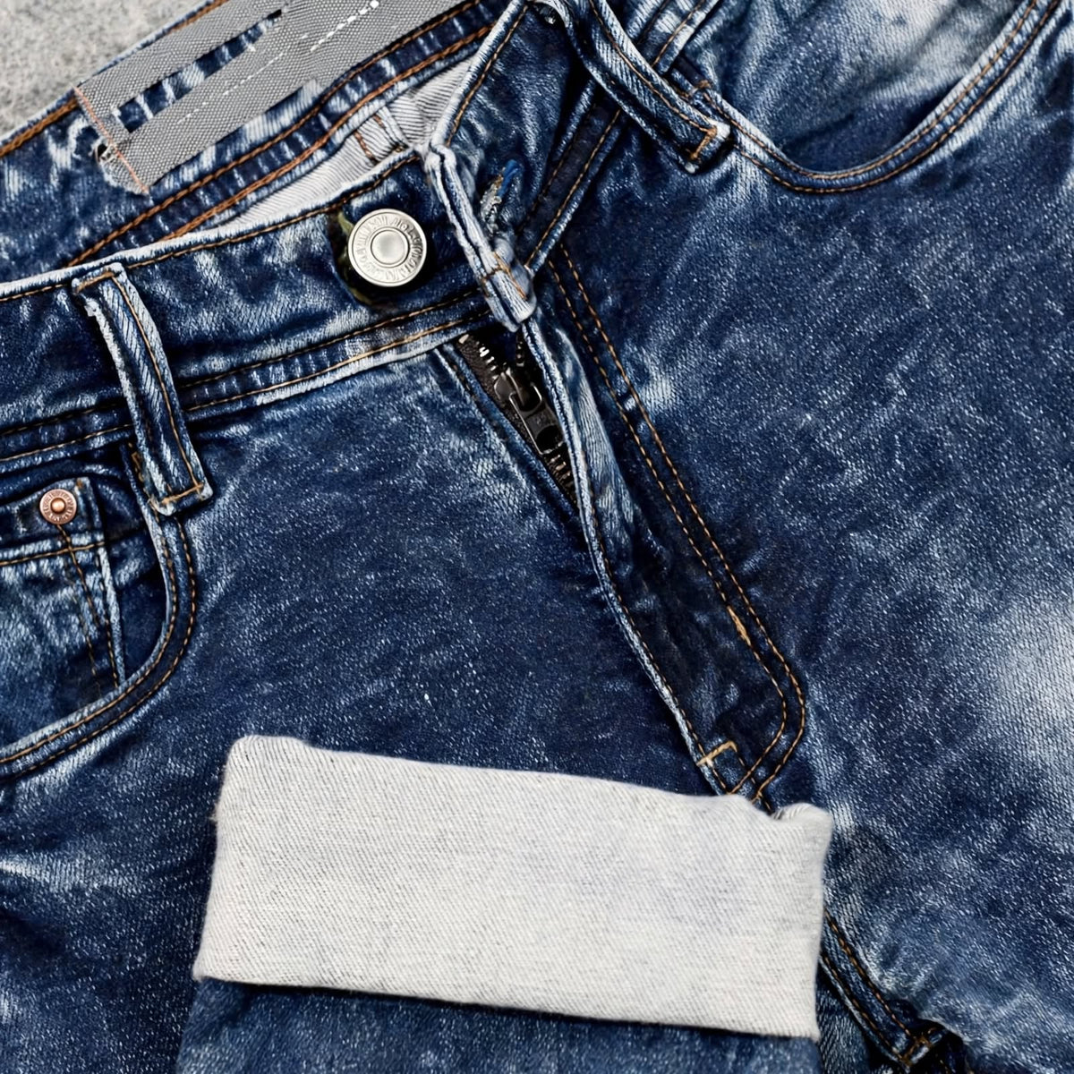 Cotton Jeans | Comfortable Faded Casual Denim For Men