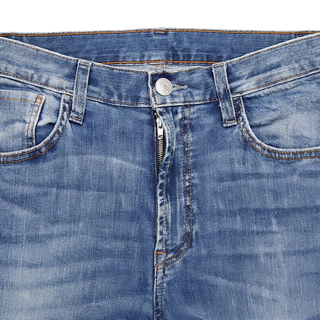 Relaxed Fit Jeans – Cotton Knitted Lycra Comfortable Casual Denim For Men