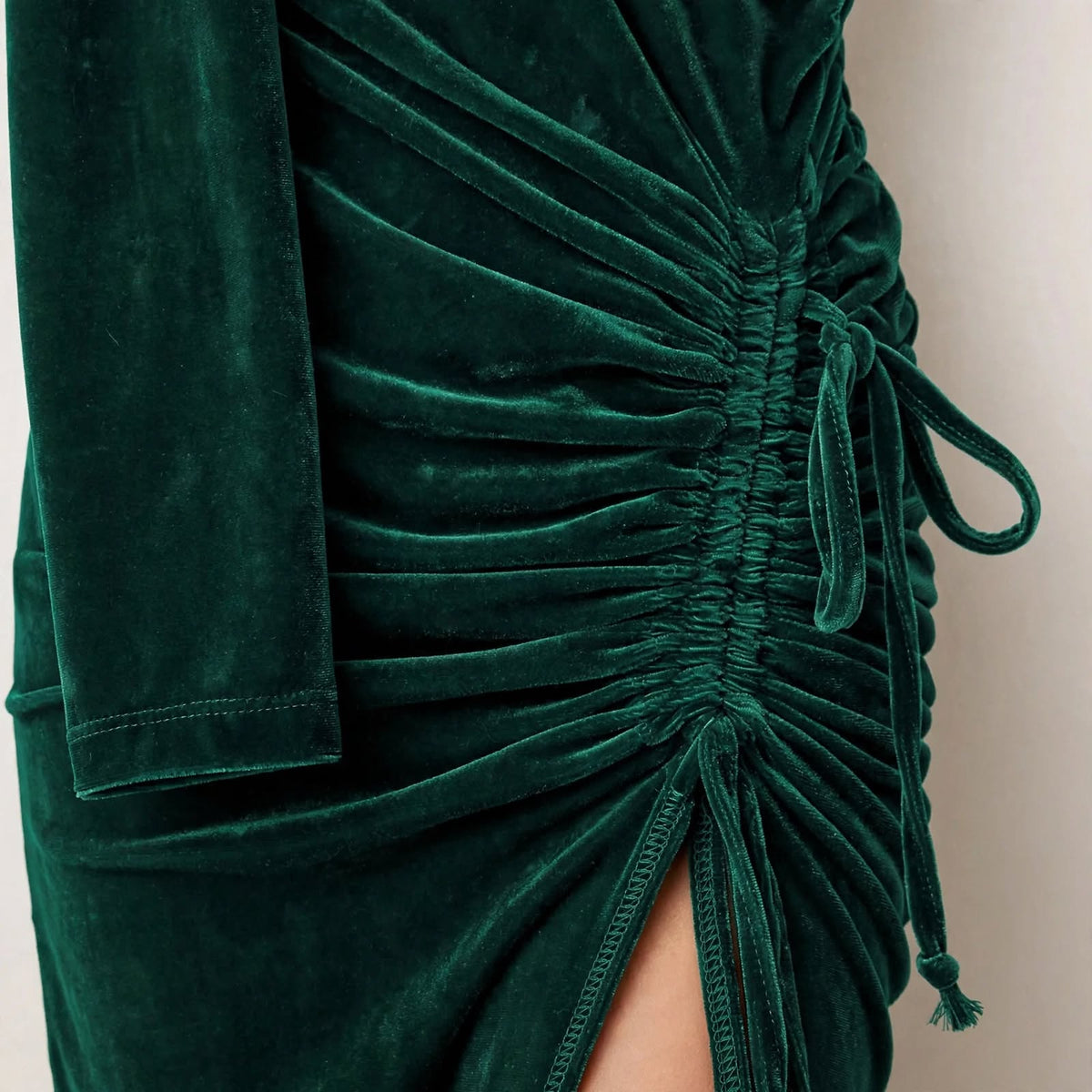 Wo Velvet Party Wear Dress | One Shoulder Maxi Dress For Women
