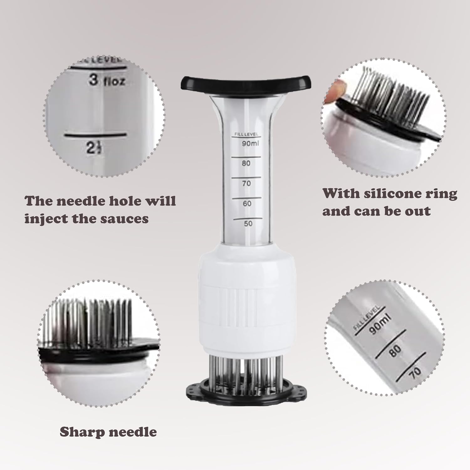 2 In 1 Meat Sauce Injector
