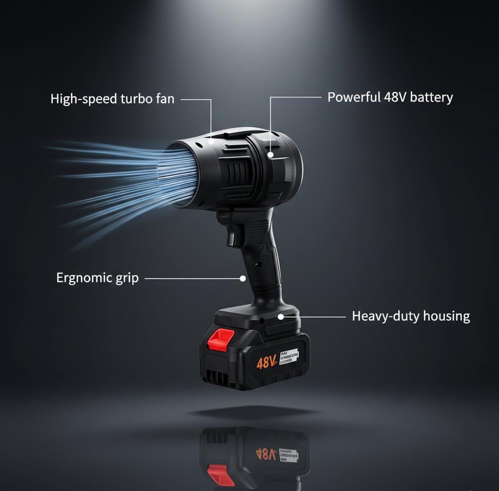 High Speed Cordless Super Power Air Duster