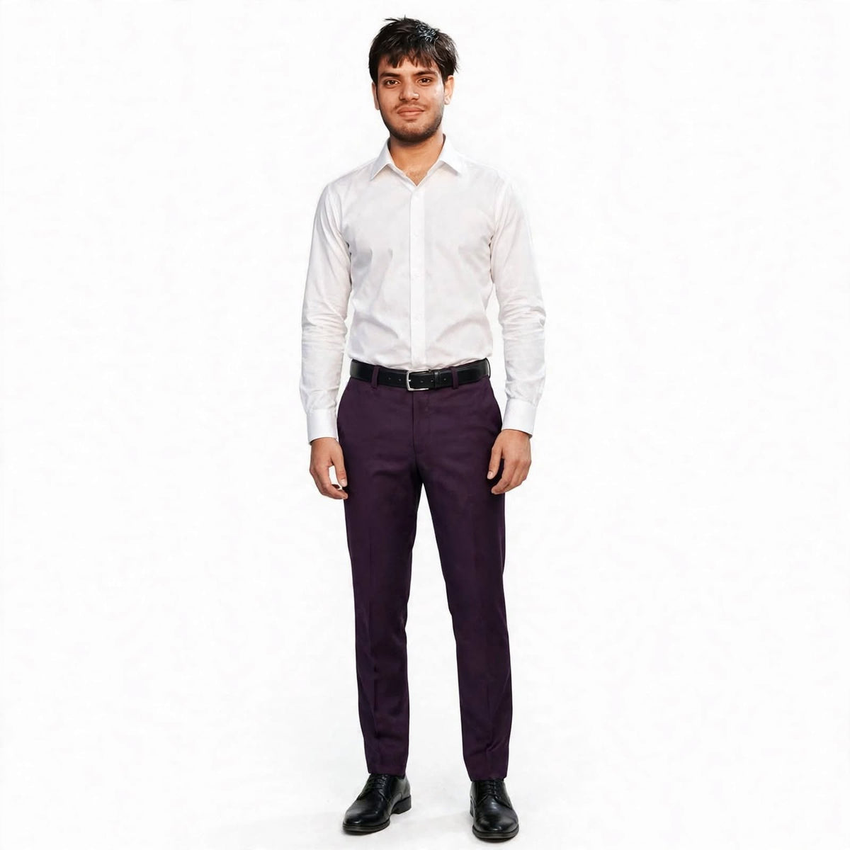 Formal Pants – Cotton Lycra Regular Fit Plain Trousers For Men