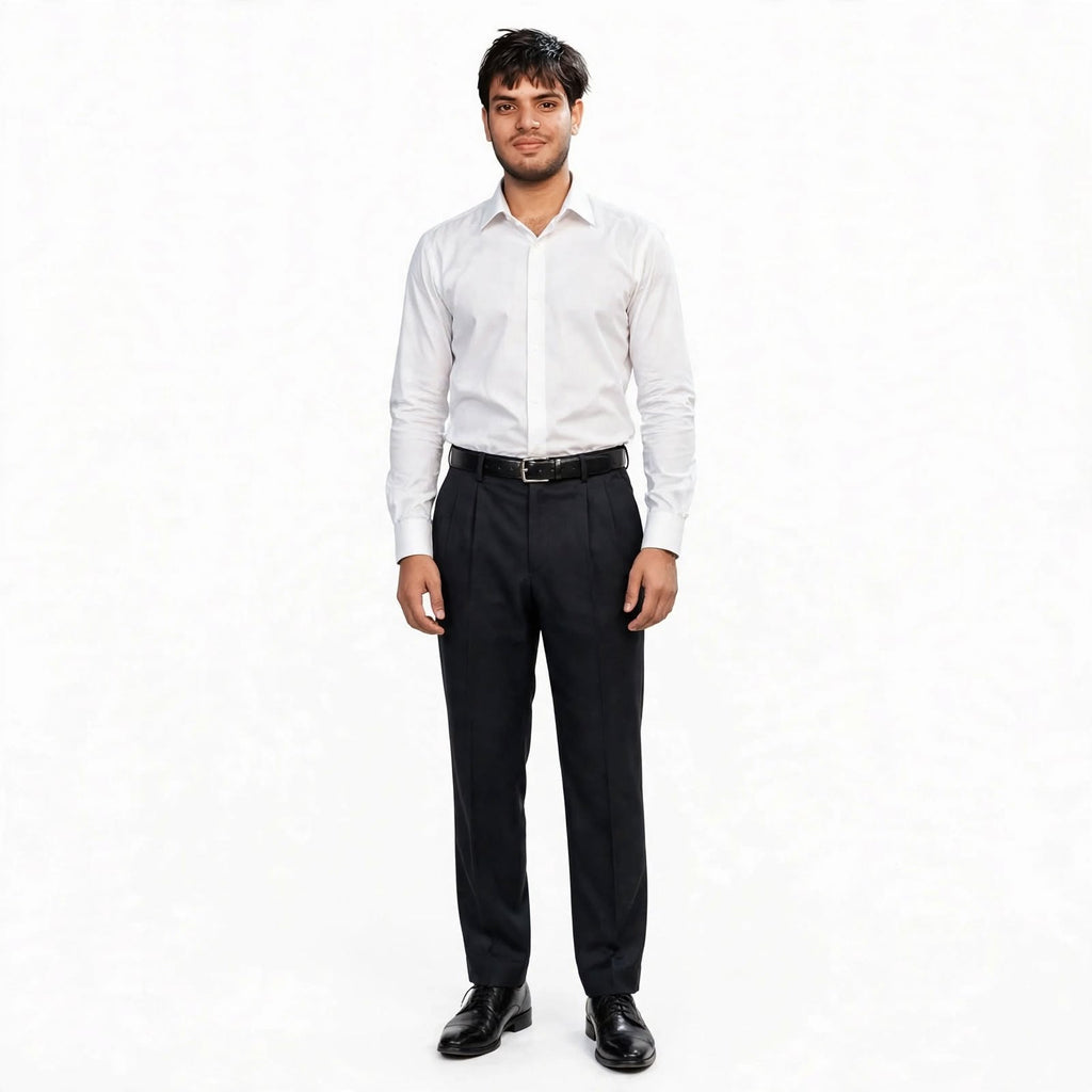 PV Formal Trouser – Polyester Regular Fit Medium Rise Plain Pants For Men