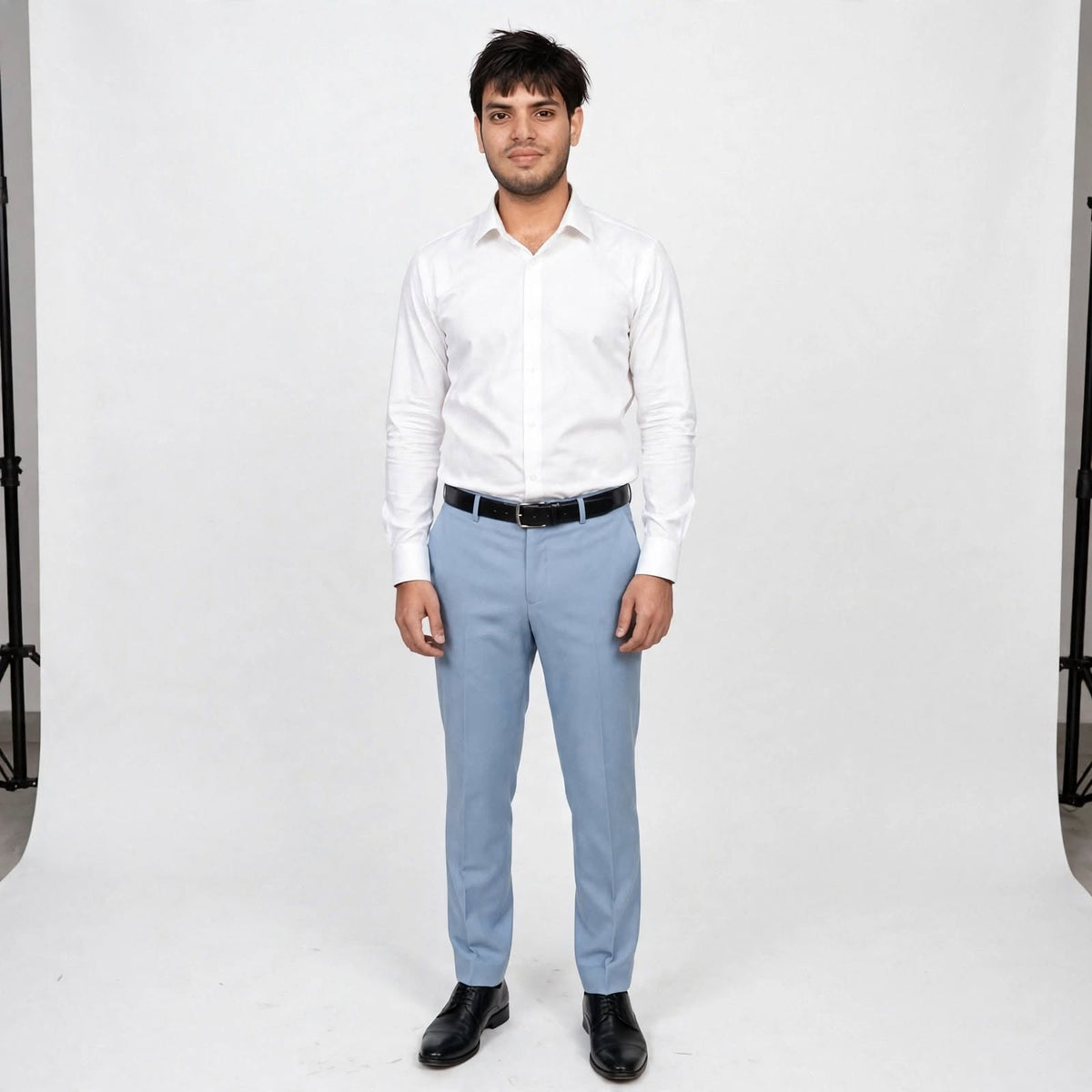 Formal Pants – Cotton Lycra Regular Fit Plain Trousers For Men