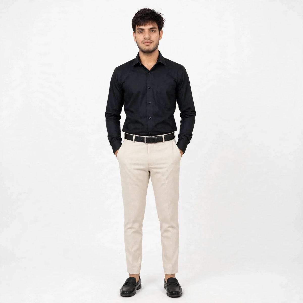 PV Formal Trouser – Polyester Regular Fit Medium Rise Plain Pants For Men