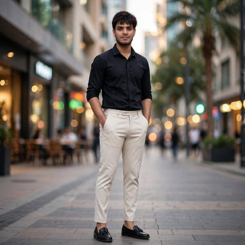 PV Formal Trouser – Polyester Regular Fit Medium Rise Plain Pants For Men