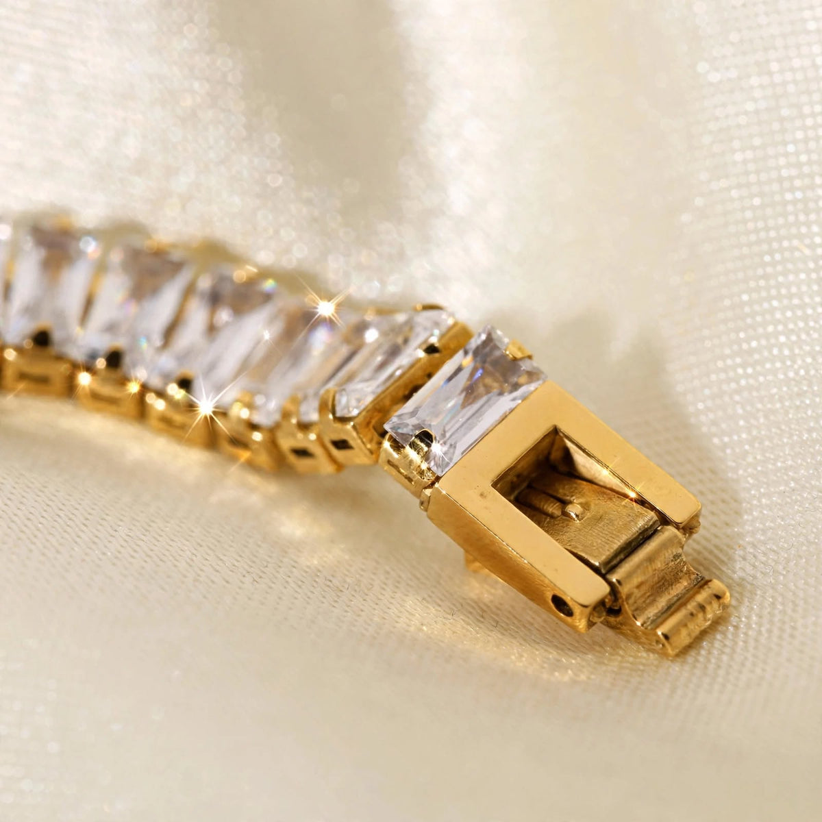 Fashion Frill Plated Chain Bracelet | Stainless Steel FFBL237 For Women