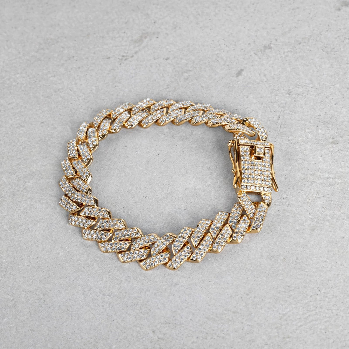 Bracelet | AD Studded Stainless Steel Bracelet FFBL166_A For Men