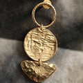 Plated Geometric Dangle Drop Earrings | Handmade Brass Party Wear Jewellery For Women