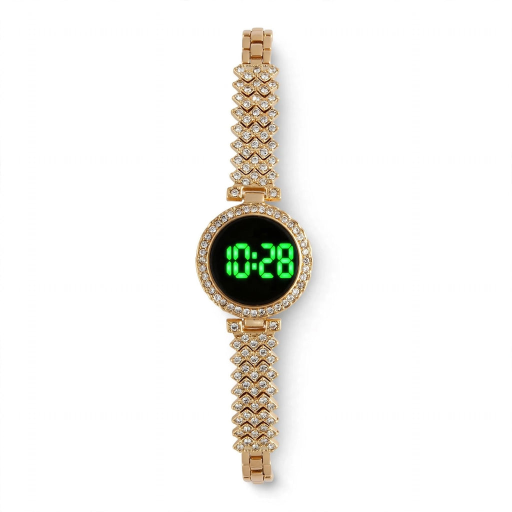 LED Bracelet Watch for Girls | Digital Automatic Crystal Party Watch For Women