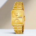 Automatic Watch | Alloy Band with Champagne Dial & American Diamond For Men